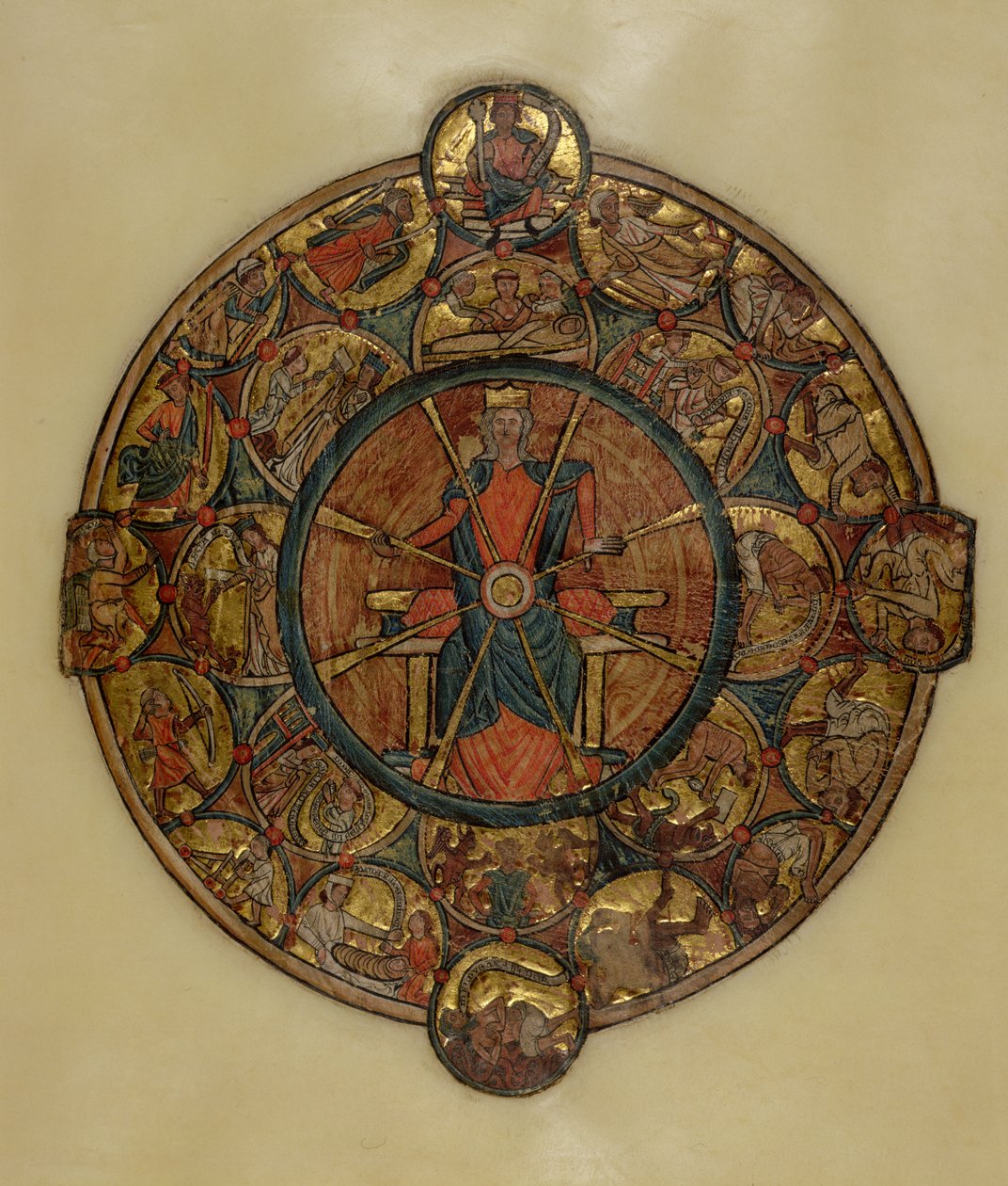 Ms 330.4 La roue de la fortune, c.1240 - William de Brailes  