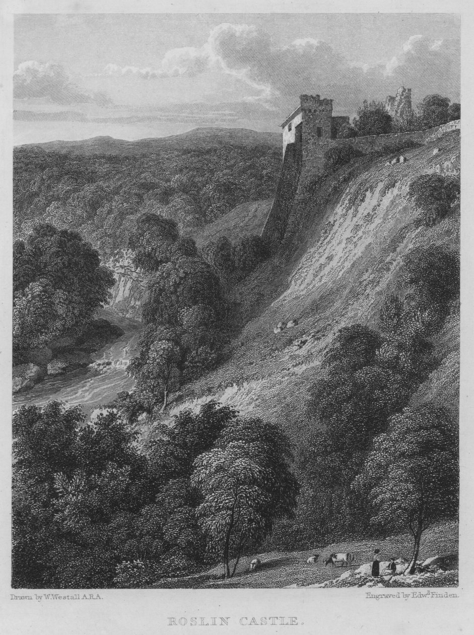 Château de Roslin (gravure) - William (after) Westall