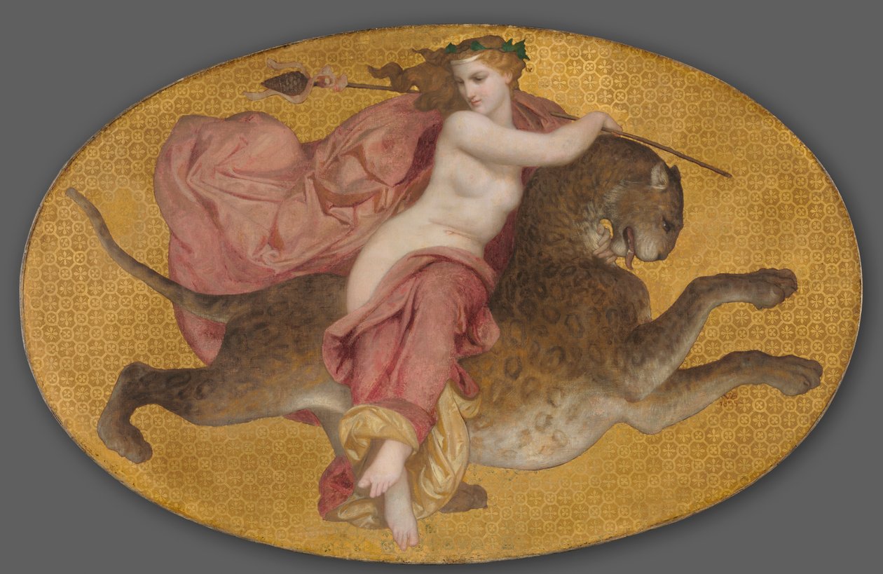 Bacchante sur une panthère - William Adolphe Bouguereau