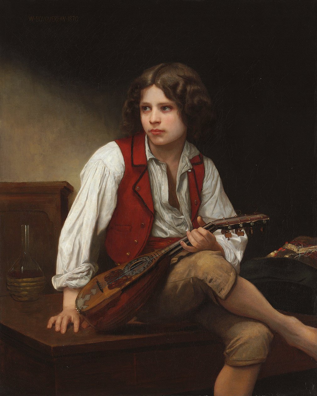 Italien avec une mandoline - William Adolphe Bouguereau