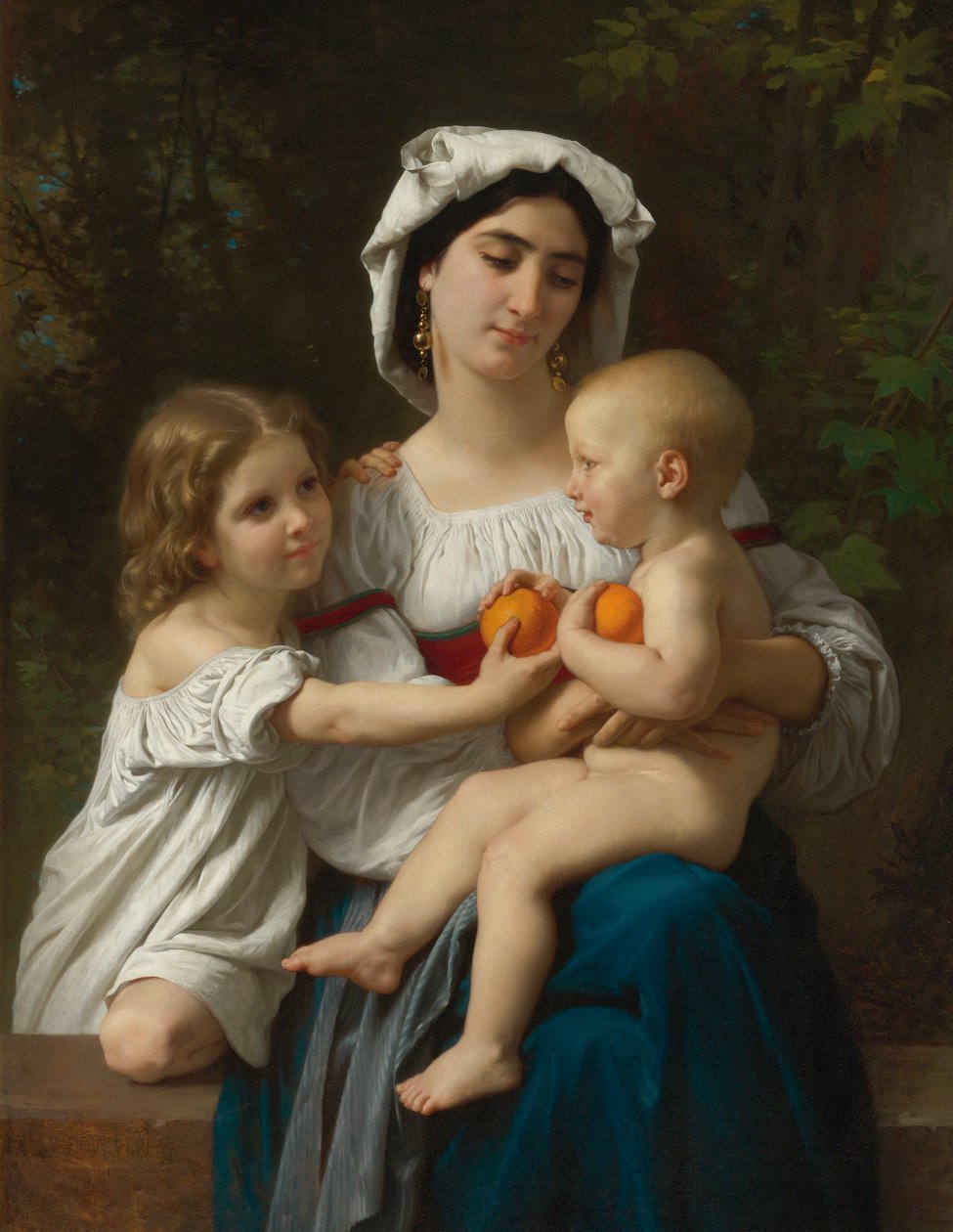 Les Oranges - William Adolphe Bouguereau
