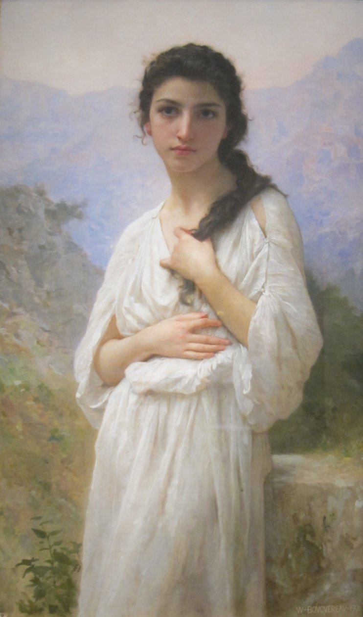 La méditation - William Adolphe Bouguereau