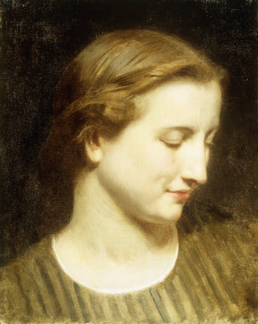 Femme en robe rayée - William Adolphe Bouguereau