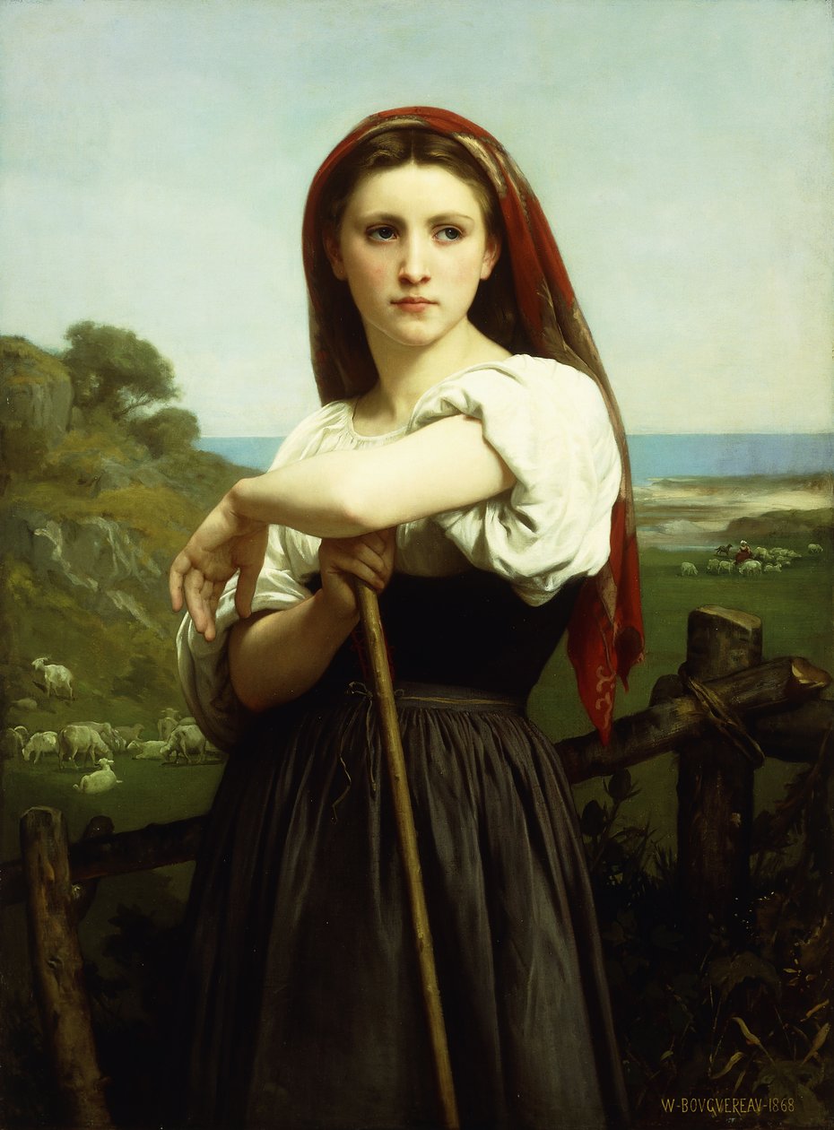 Jeune bergère, 1868 - William Adolphe Bouguereau