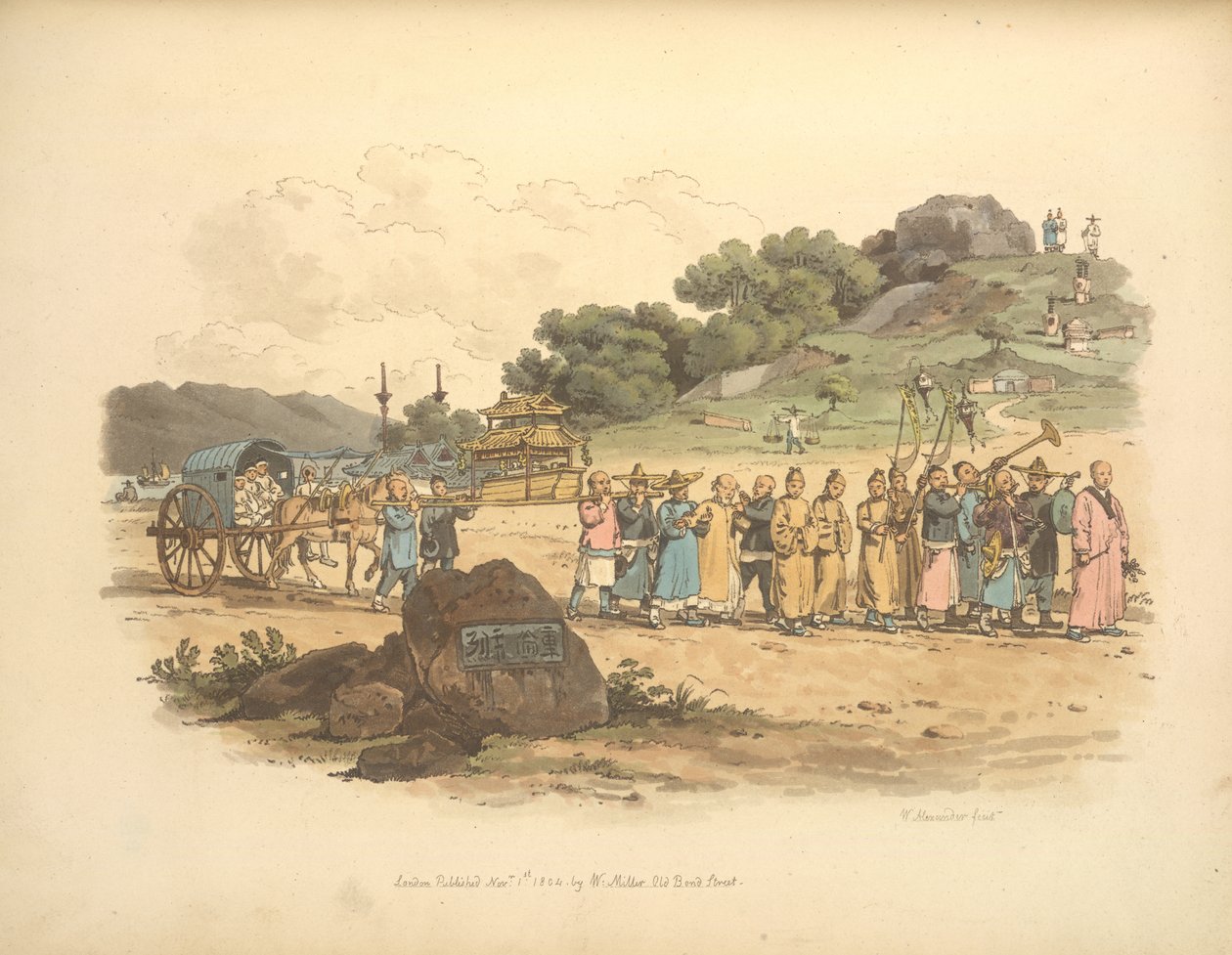 Une procession funéraire - William Alexander