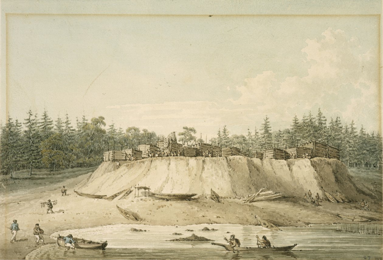 Village indien, Point Mudge - William Alexander