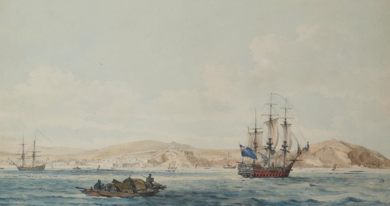 Vue de la ville de Ten-Tchoo-foo - William Alexander