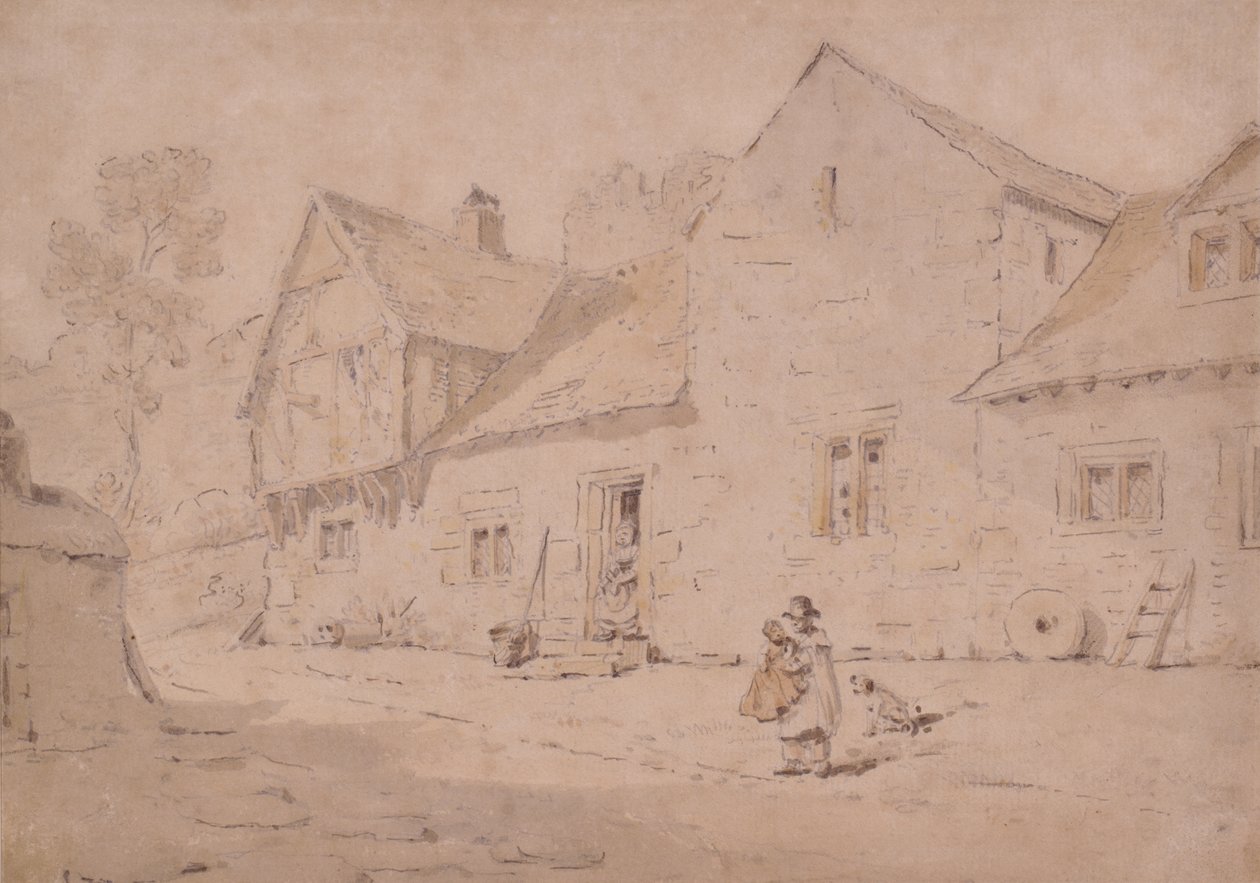 Scène de village, Kent - William Alexander