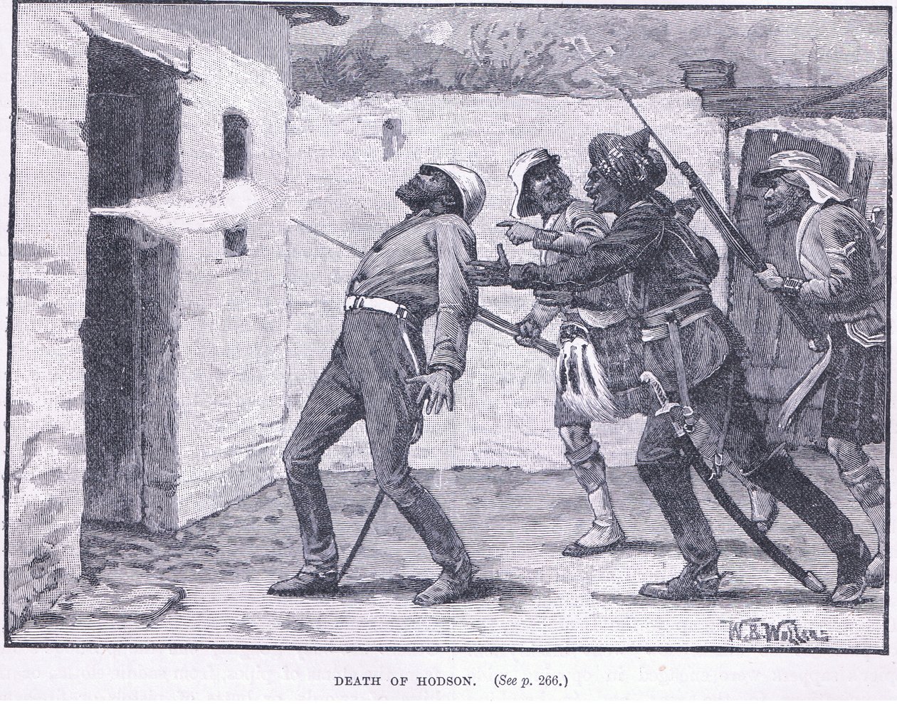 La mort de Hodson 1858 après J.-C. - William Barnes Wollen