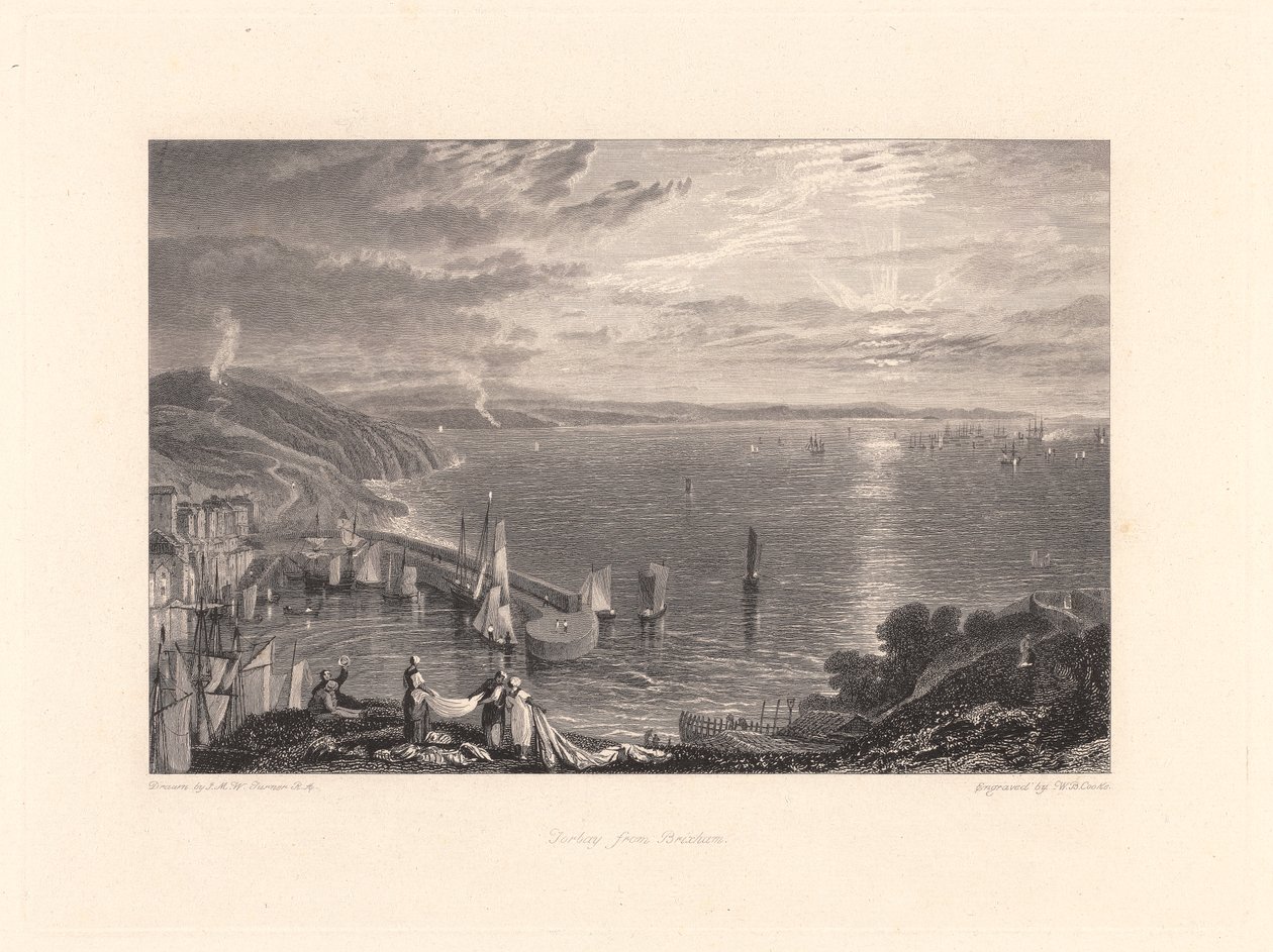 Torbay depuis Brixham - William Bernard Cooke