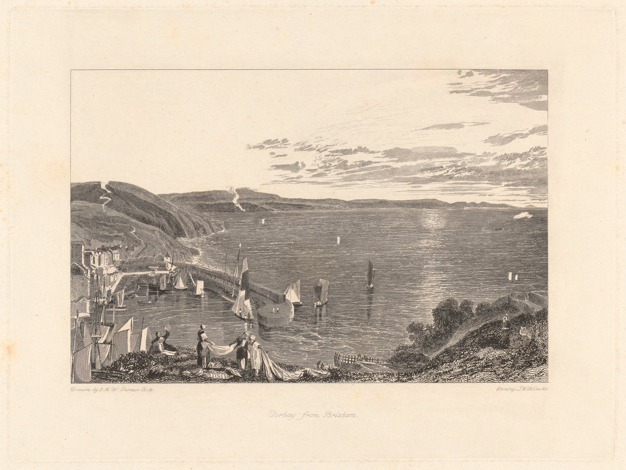 Torbay depuis Brixham - William Bernard Cooke