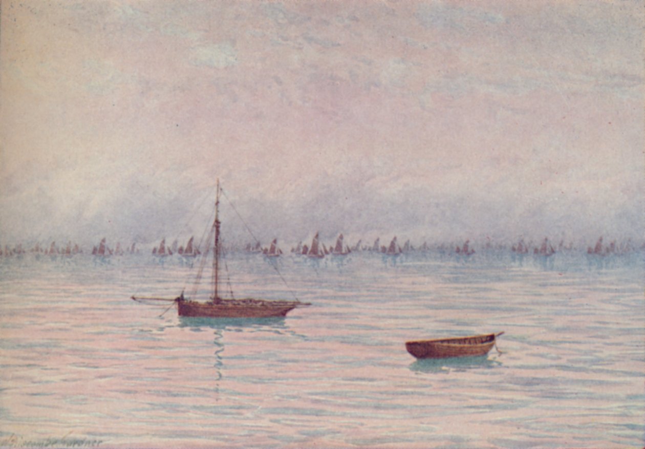 Une flotte de pêche, 1910 - William Biscombe Gardner