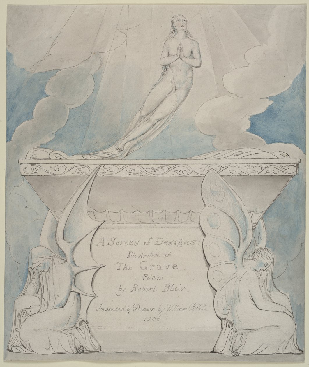 Page de titre pour "The Grave" - William Blake