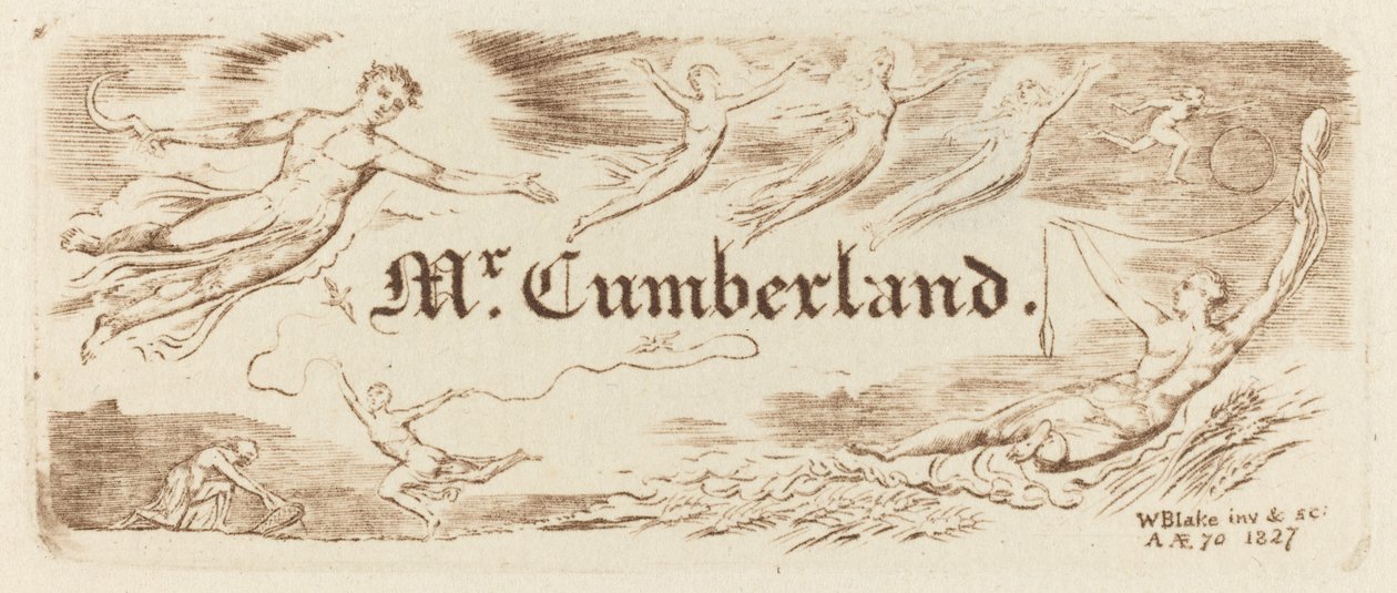 Carte de George Cumberland - William Blake