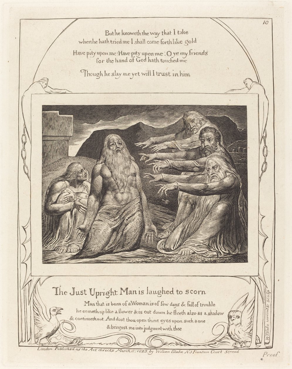 Job réprimandé par ses amis - William Blake