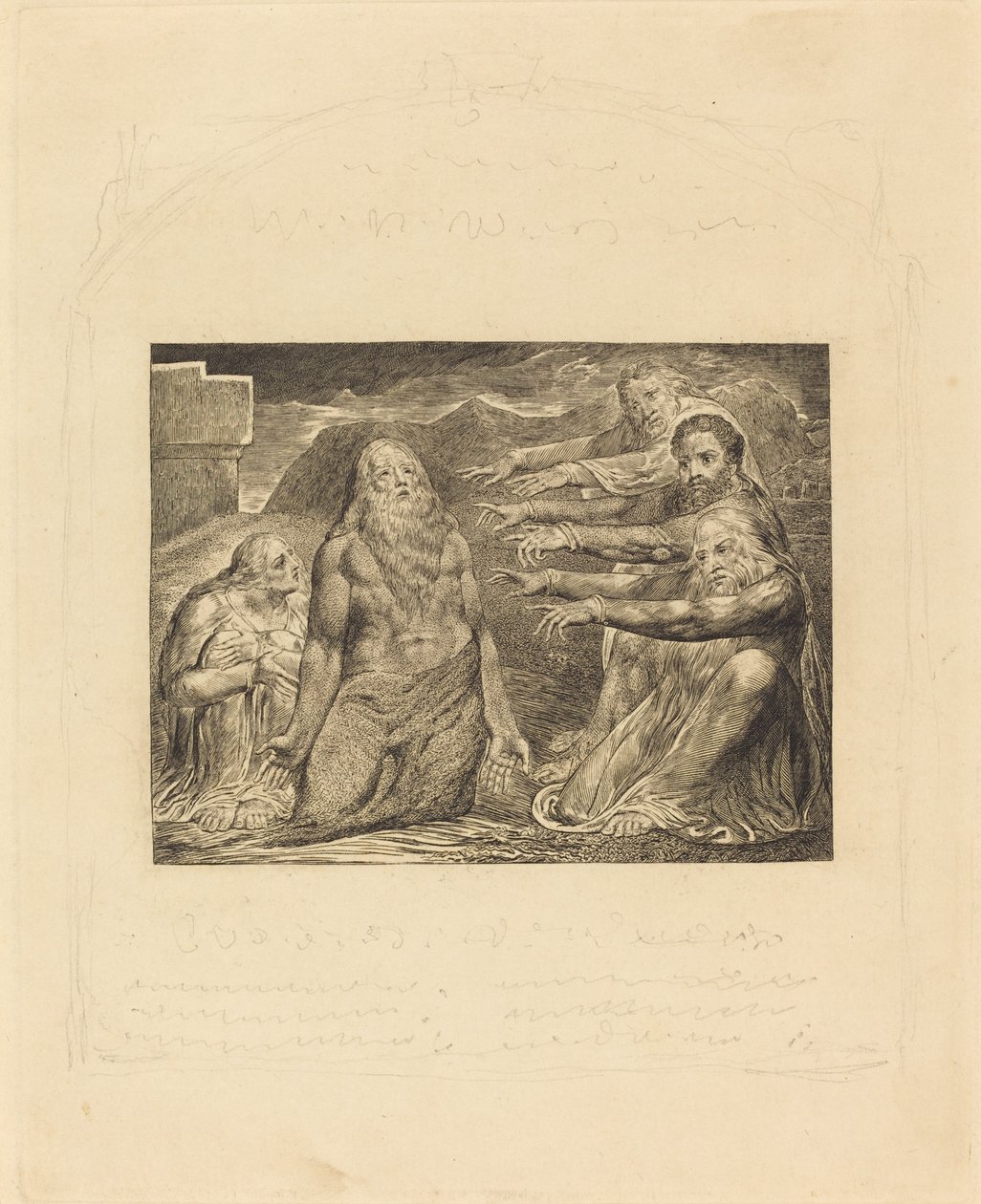 Job réprimandé par ses amis - William Blake