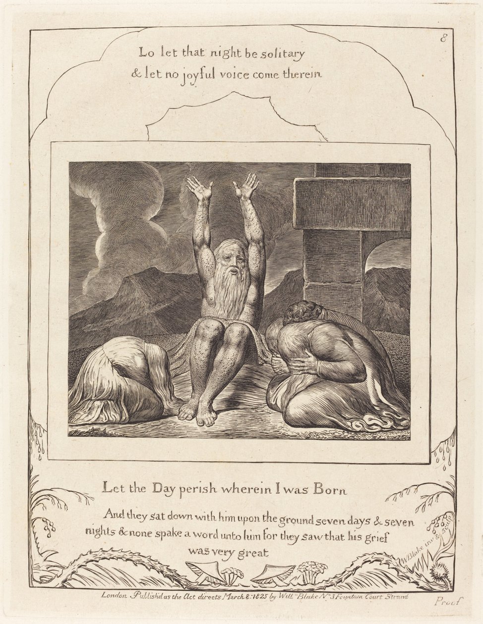 Le désespoir de Job - William Blake