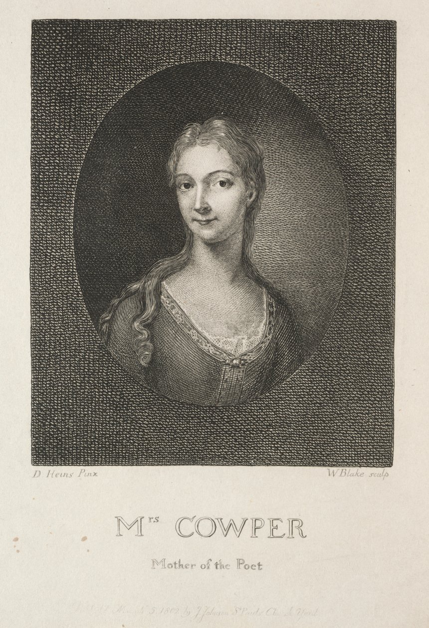 Mme Cowper, mère du poète - William Blake