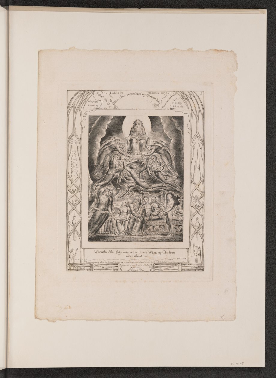 Satan devant le trône de Dieu - William Blake