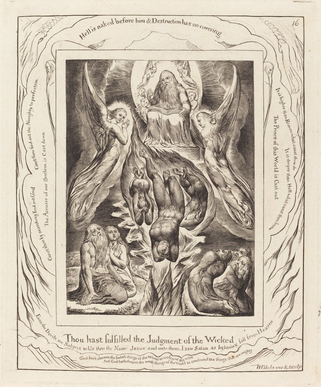 La chute de Satan - William Blake