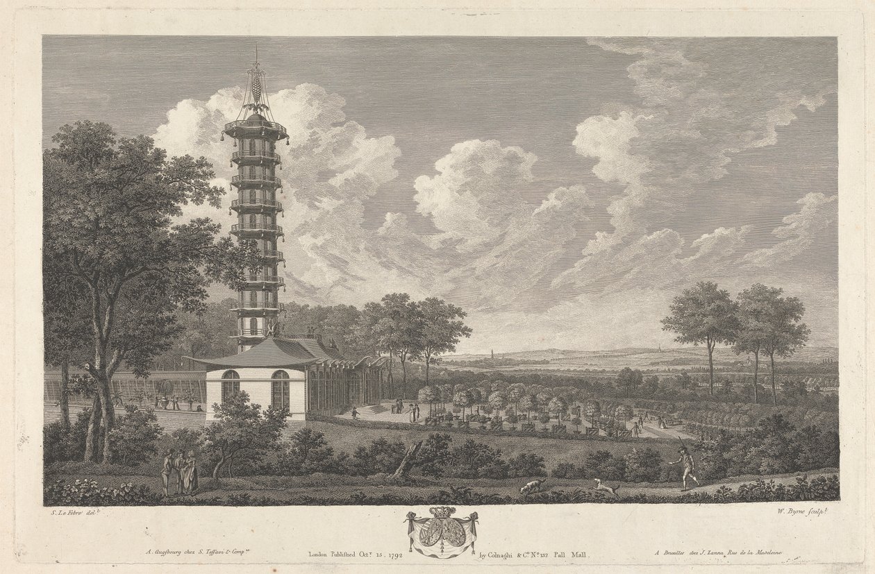 Pavillon chinois dans un paysage européen - William Byrne