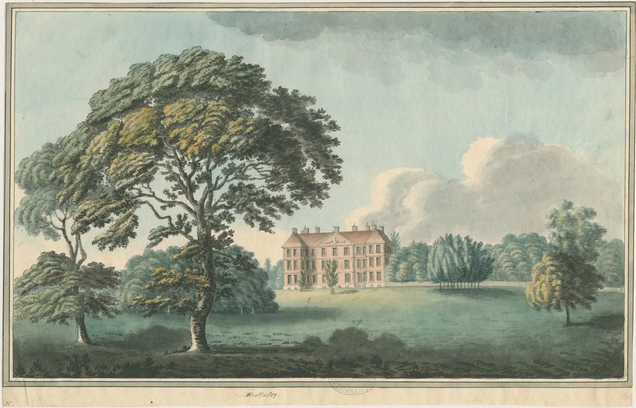 Wrottesley Hall : peinture, nd [1796-1839] - William Carter
