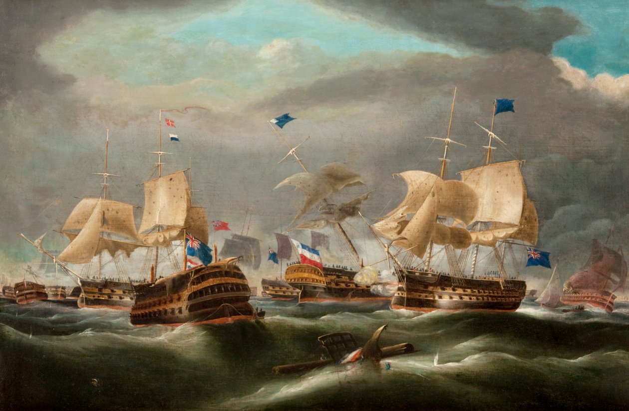 Bataille de Camperdown - William Clarkson (manner of) Stanfield