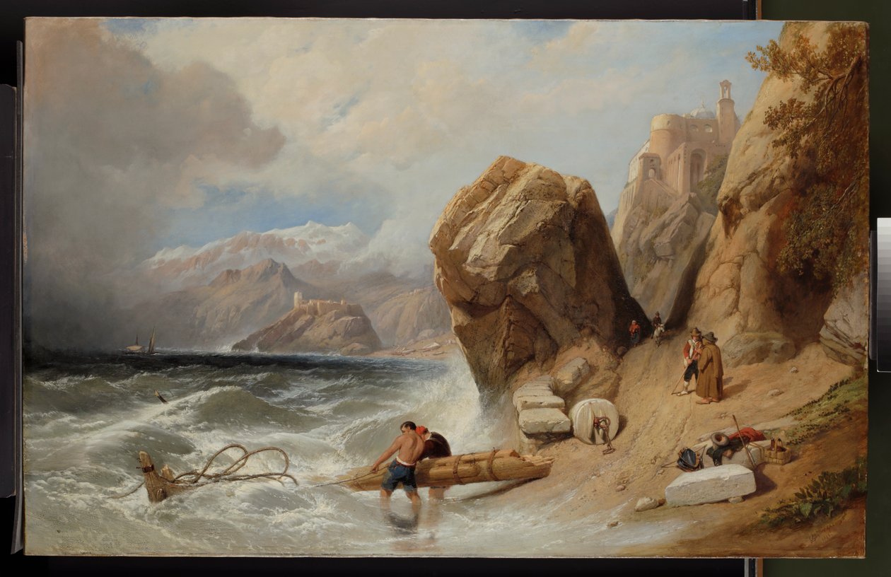 Scène côtière près de Gênes, 1846 - Clarkson Frederick Stanfield