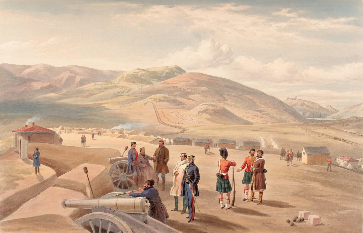 Camp de la brigade des Highlands, vue vers le sud - William Crimea Simpson