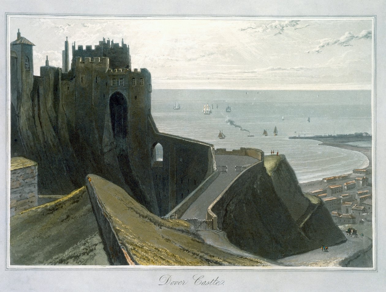 Château de Douvres, Kent, 1823 - William Daniell