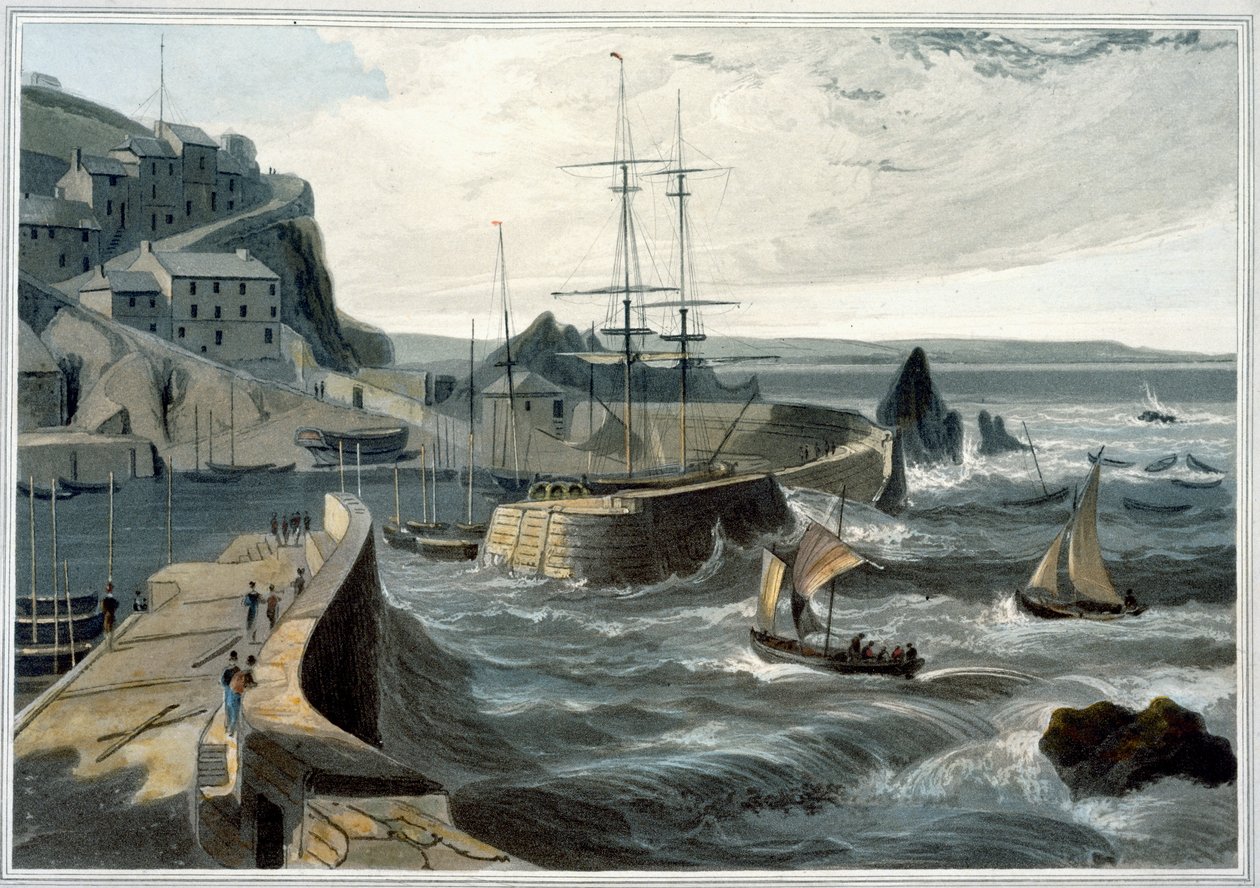 Mevagissey, Cornouailles - William Daniell