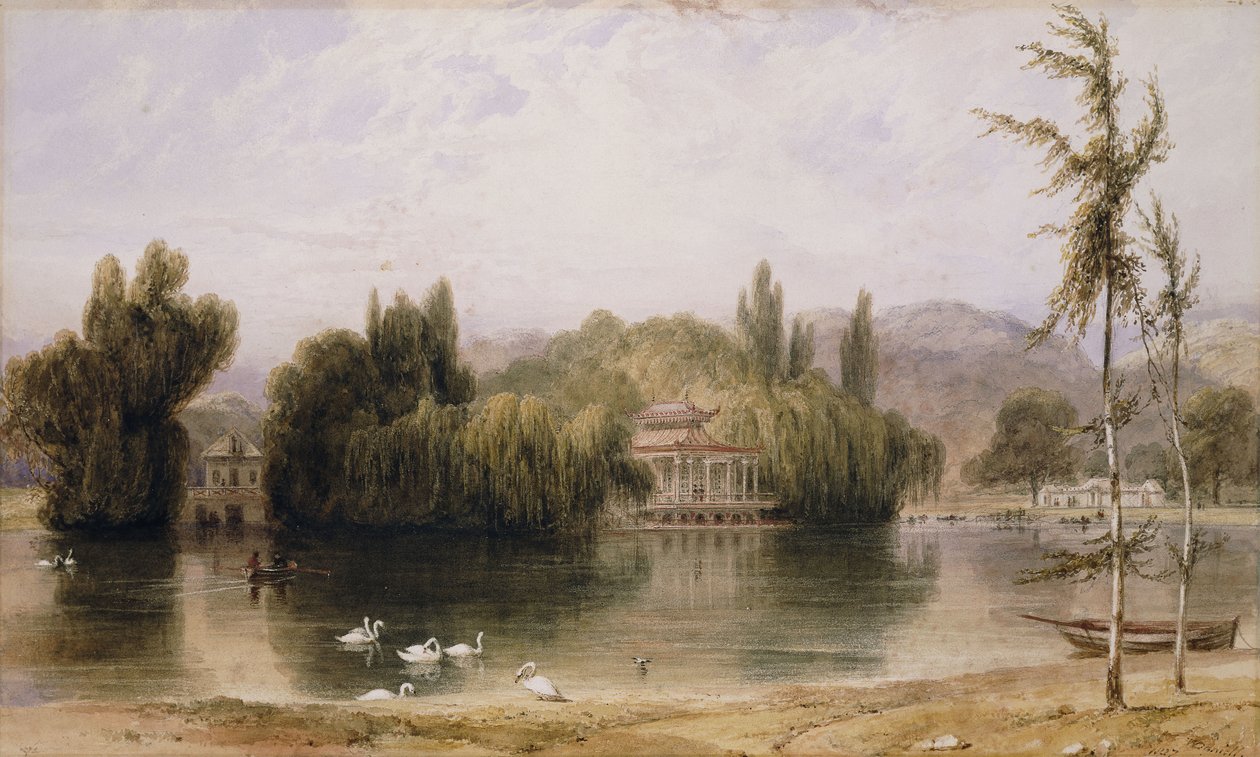 Scène sur la Virginia Water, 1827 - William Daniell