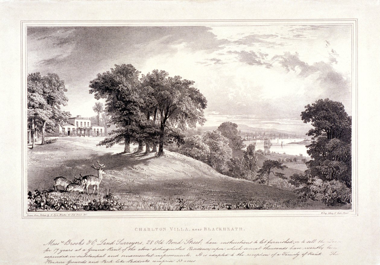 Charlton House près de Blackheath, Greenwich, Londres, vers 1830 - William Day