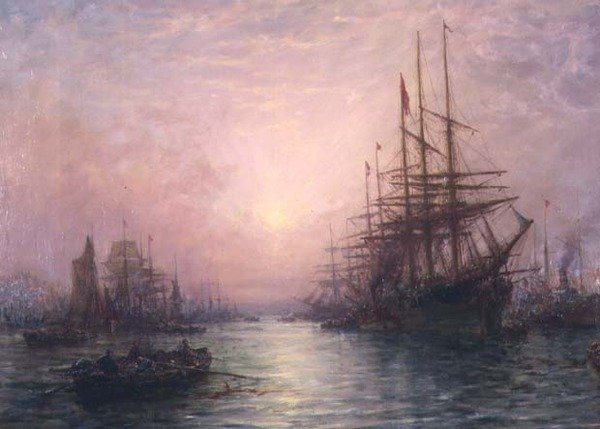 Coucher de soleil - William Edward Webb