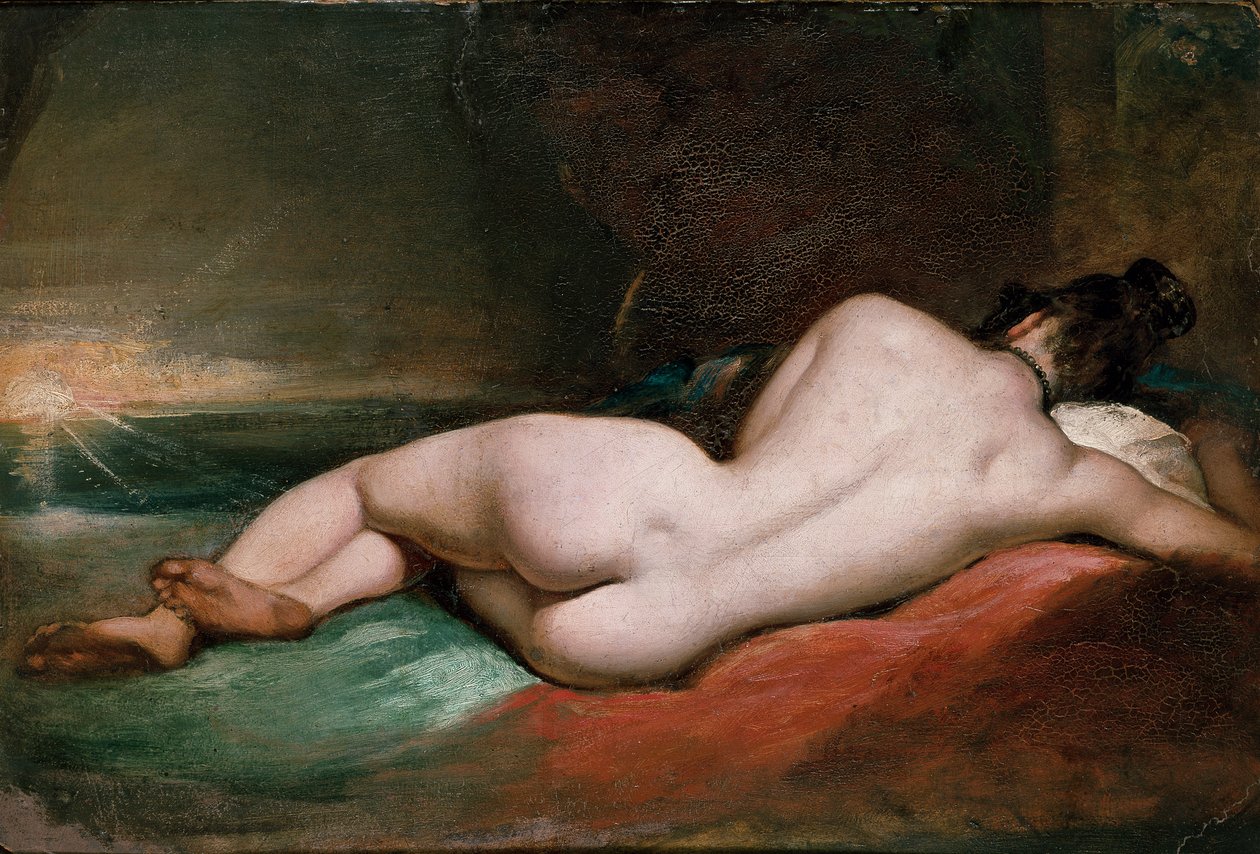 Femme nue allongée - William Etty