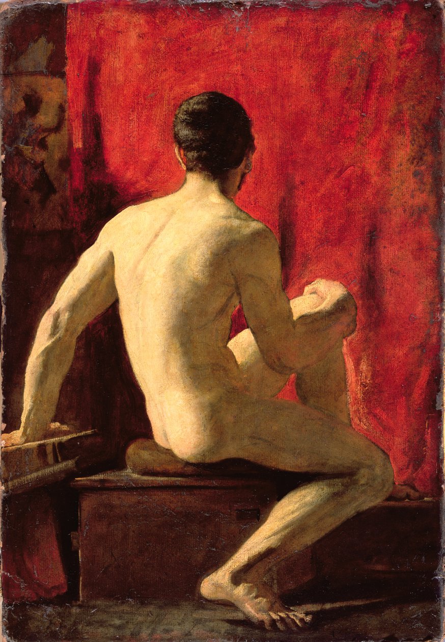 Modèle masculin assis - William Etty
