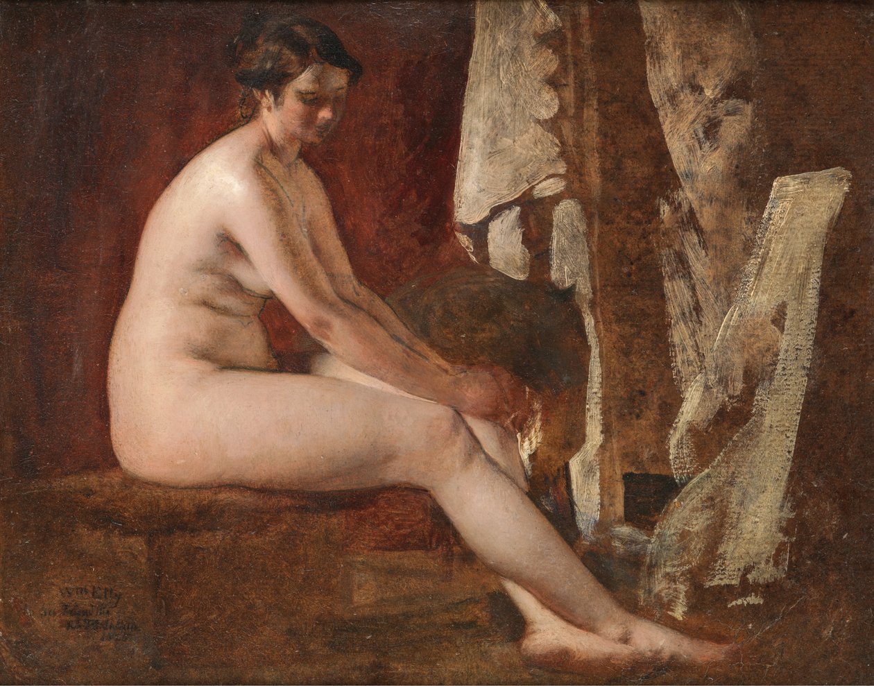 Nu assis - William Etty