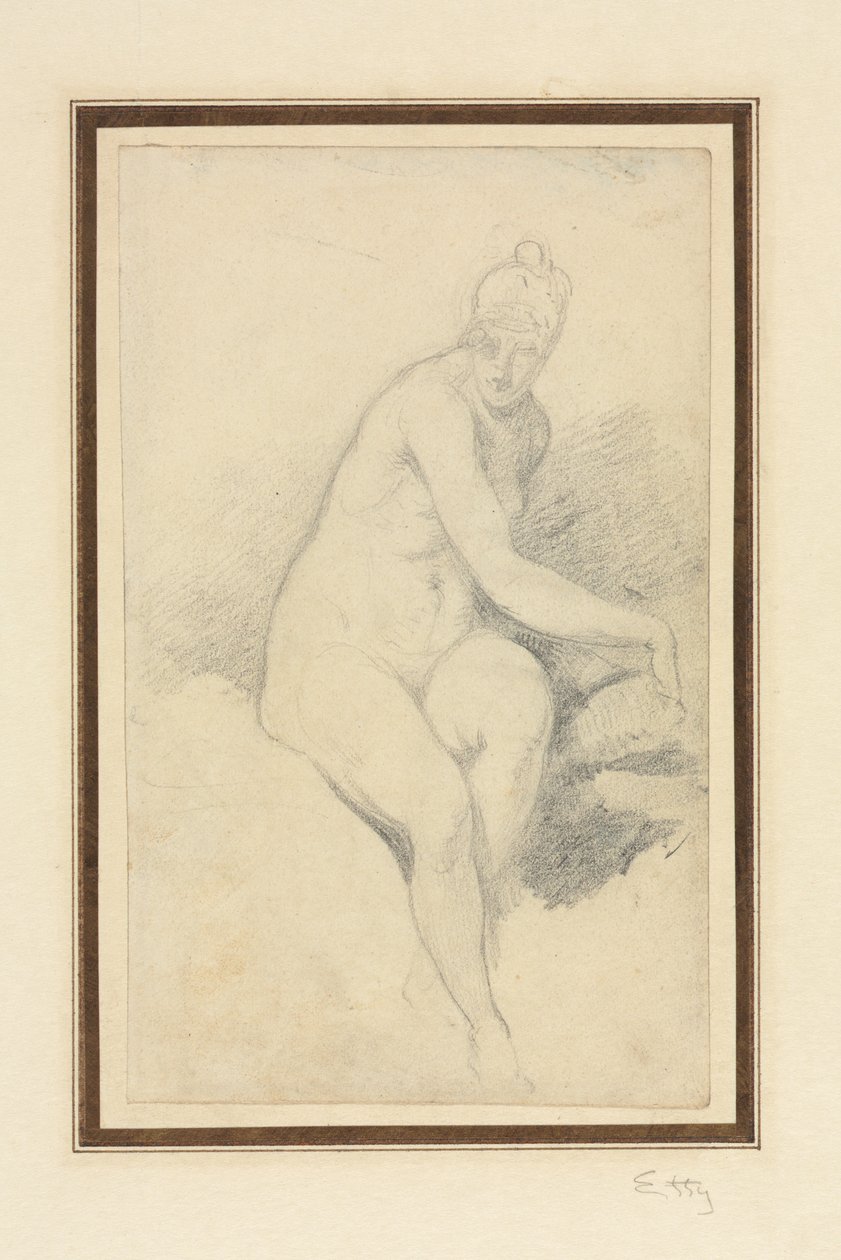 Nu assis - William Etty