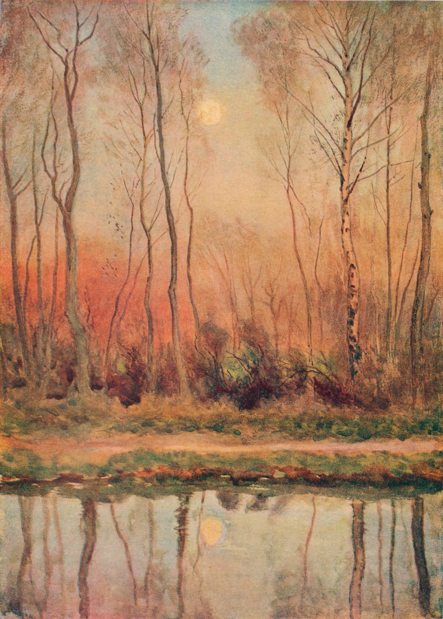 Un canal du Surrey, soir - William Eyre Walker