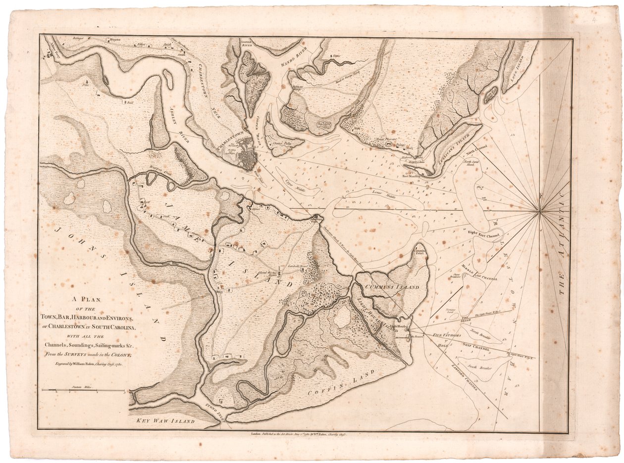 Plan de Charlestown, S.C. par Faden - William Faden