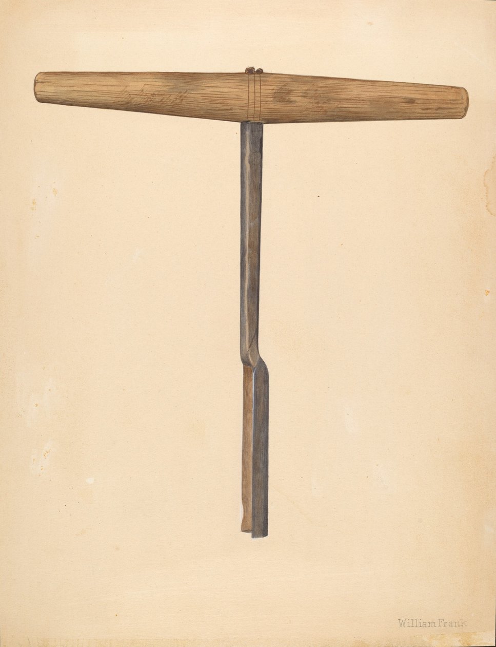 Tarière artisanale, vers 1942 - William Frank
