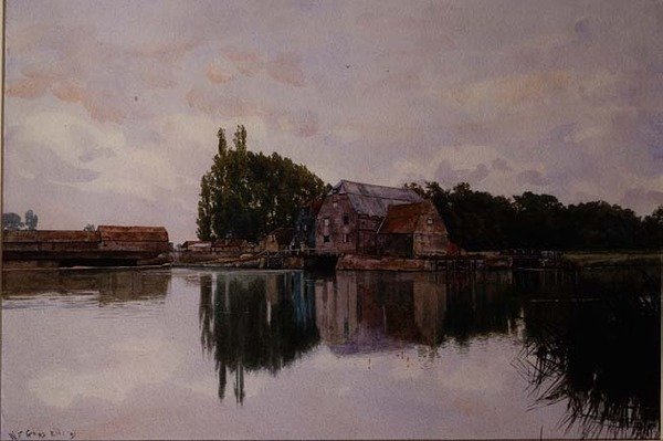 Vieilles granges à Houghton, près de Durham - William Fraser Garden