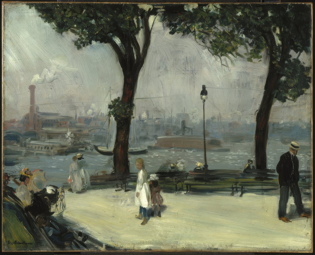 Parc East River - William Glackens