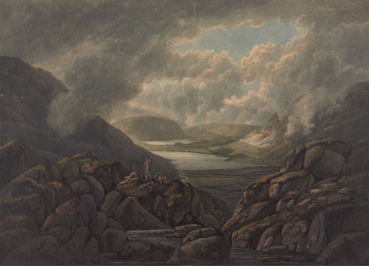 Vue des lacs Buttermere et Crummock Water - William Green