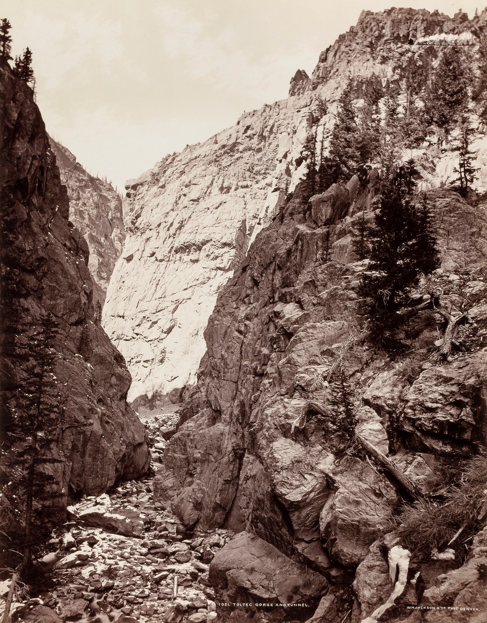 Gorge et tunnel du Toltec (1021) - William H. Jackson
