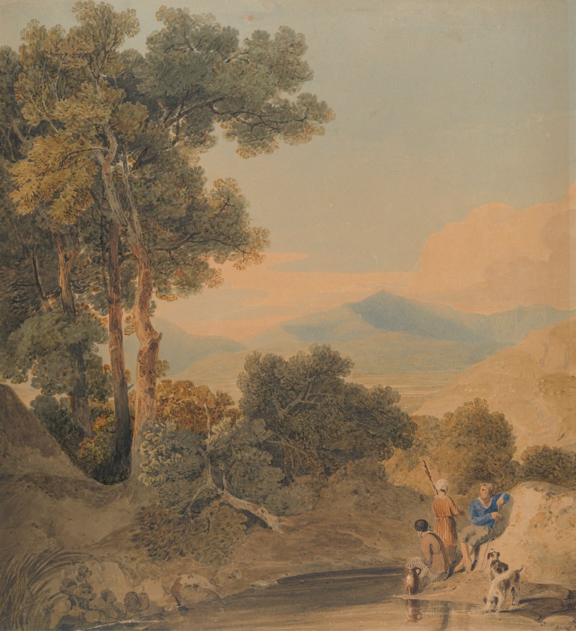 Paysage avec figures - William Havell