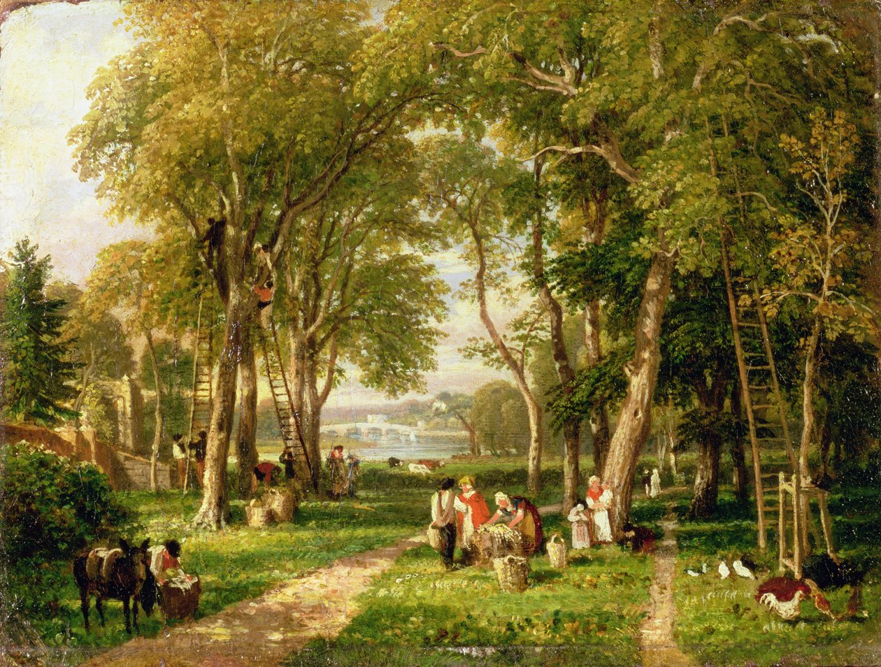 Récolte de noix à Petersham, près du pont de Richmond - William Havell