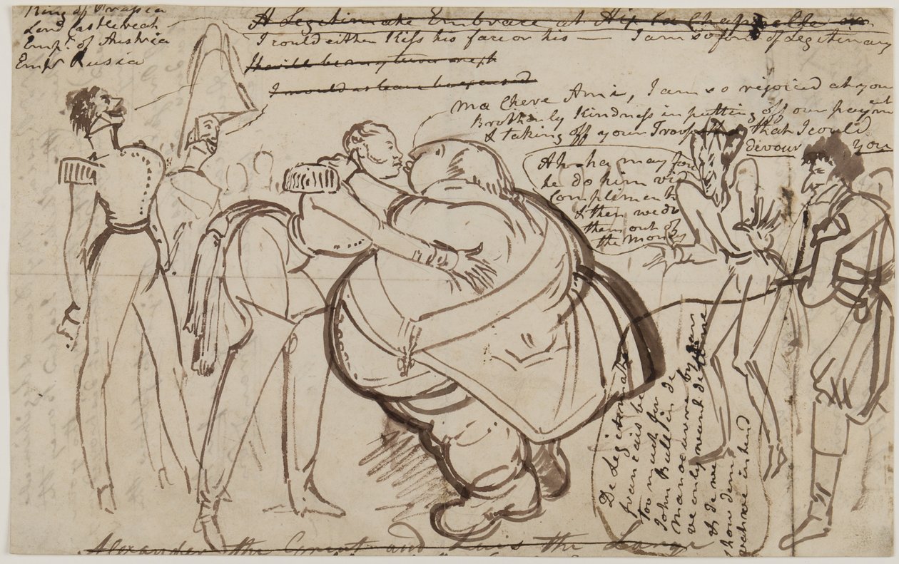 Un baiser au Congrès, 1818 - William Heath