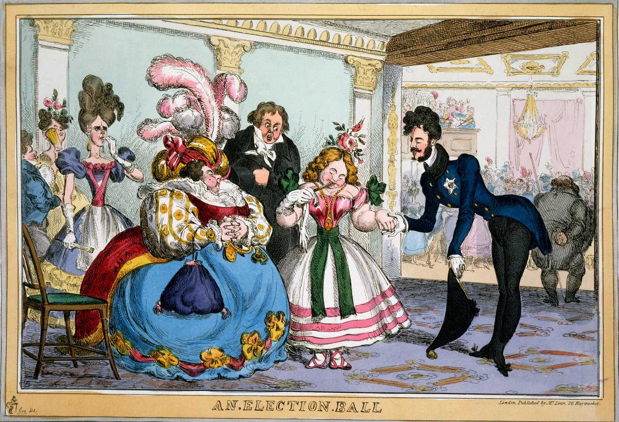 Un bal électoral, c.1829 - William Heath