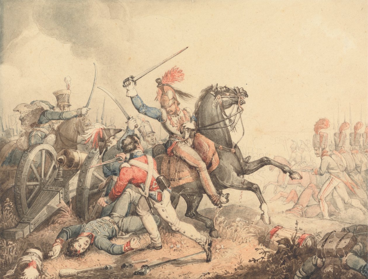 Un épisode de la bataille de Waterloo - William Heath